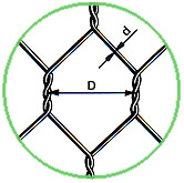 Woven mesh gabion