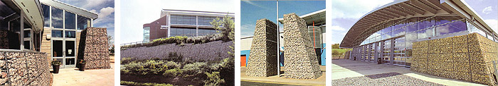 Gabion system  different areas of use