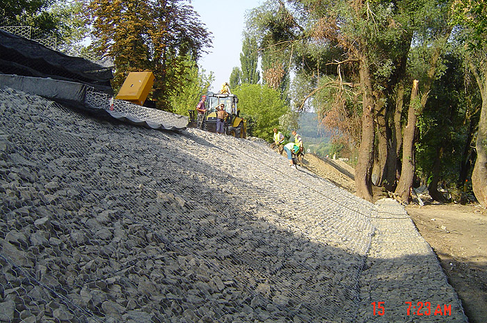 Restoration of flood damage between sections 46-47 km on route 11