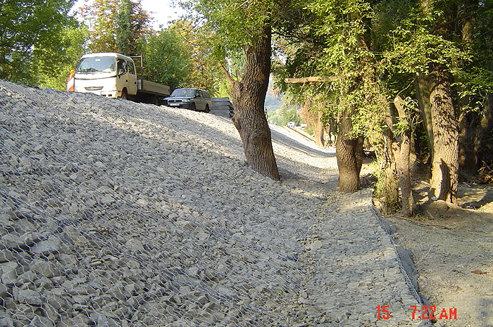 Restoration of flood damage between sections 46-47 km on route 11